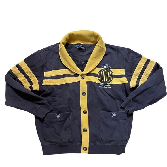 COOGI Australia Varsity Rugby Cardigan Jacket Logo Men’s XL Brown 1969 - Picture 1 of 10